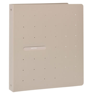 Immagine di Raccoglitore Matrix - 4 anelli tondi 30 mm - dorso 4 cm - 22x30 cm - PPL - beige - Favorit [400101773]