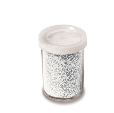 Immagine di Glitter flacone grana fine 25ml argento Cwr [06656/1]