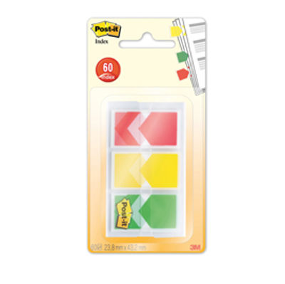 Immagine di Segnapagina Post it  Index Medium Freccia - 682-ARR-RYG-EU - 25,4 x 43,6 mm - Post it  - conf. 60 pezzi [33239]