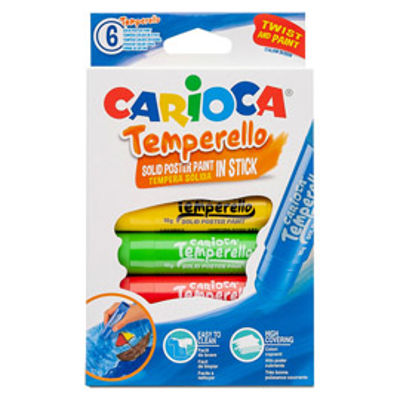 Immagine di Carioca temperello - colori assortiti - Carioca - astuccio 6 temperelli [42739]