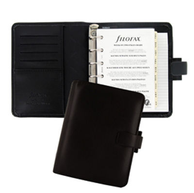 Immagine di Organiser Metropol Pocket f.to 146x115x35mm nero similpelle Filofax [L026960]