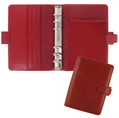 Immagine di Organiser Metropol Personal f.to 188x135x38mm rosso similpelle Filofax [L026910]