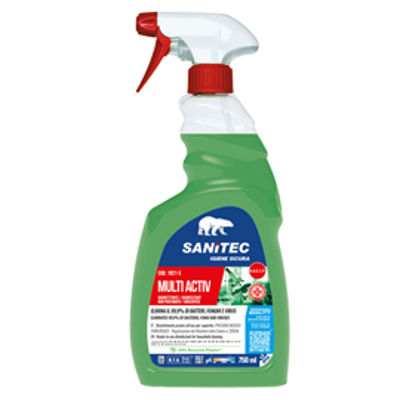 Immagine di FL. 750ML DETERGENTE DISINFETTANTE INODORE SANITEC [1821-S]