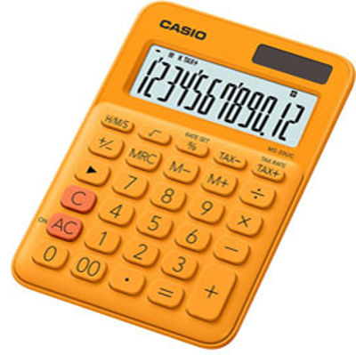 Immagine di BL. CALCOLATRICE DA TAVOLO 12 CIFRE ARANCIONE CASIO [MS-20UC-RG]