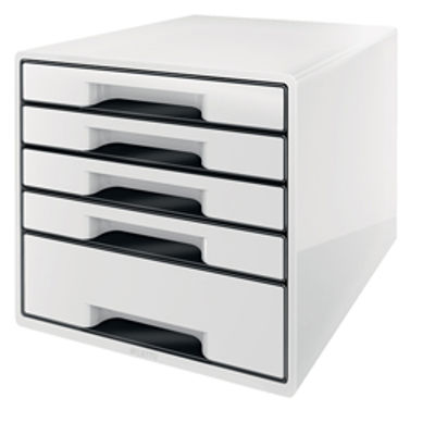 Immagine di Cassettiera drawer Cabinet CUBE 5 bianco Leitz [52531001]