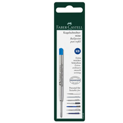 Immagine di Refill XB - punta 0,7mm fusto blu - per penna Polyball - Faber Castell [148793]