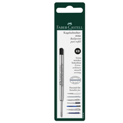 Immagine di Refill XB - punta 0,7mm - fusto nero - per penna Polyball - Faber Castell [148794]