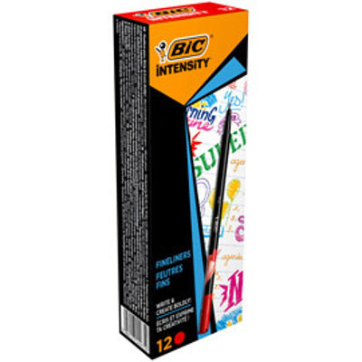 Immagine di Fineliner Intensity  - punta 0,4mm - rosso - Bic - conf. 12 pezzi [942084]