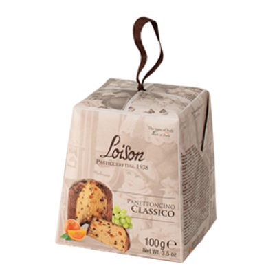 Immagine di Panettoncino Classico - Linea Mignon - in astuccio - tradizionale - 100 gr - Loison [993]