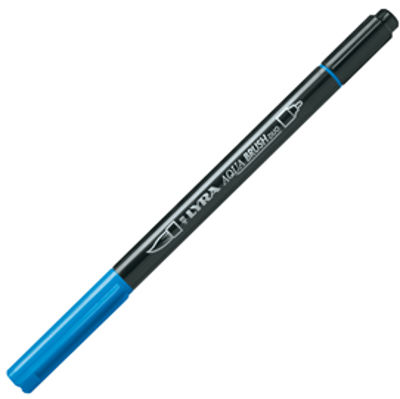 Immagine di Pennarello Aqua Brush Duo - punte 2/4 mm - ceruleo - Lyra [L6520048]