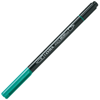 Immagine di Pennarello Aqua Brush Duo - punte 2/4 mm - verde notte - Lyra [L6520055]