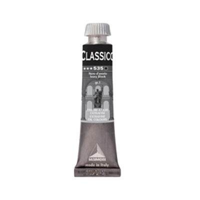 Immagine di Colore a olio - extrafine - 20 ml - nero d'avorio - Maimeri [M0302535]