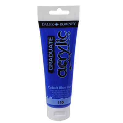 Immagine di Colore acrilico fine Graduate - 120 ml - blu cobalto imitazione - Daler Rowney [D123120110]