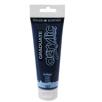 Immagine di Colore acrilico fine Graduate - 120 ml - indigo - Daler Rowney [D123120127]