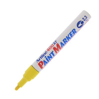 Immagine di Marcatore a vernice A 400 - punta tonda 2.3mm - giallo - Artline [A400G]