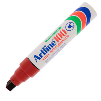 Immagine di Marcatore Jumbo A 100 - punta scalpello - rosso - Artline [A100R]