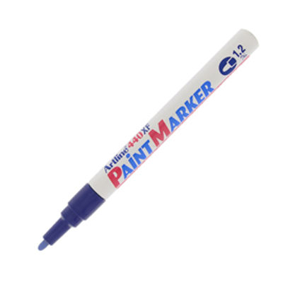 Immagine di Marcatore permanente A 440 - a vernice - punta tonda fine - 1,2 mm - blu - Artline [A440B]