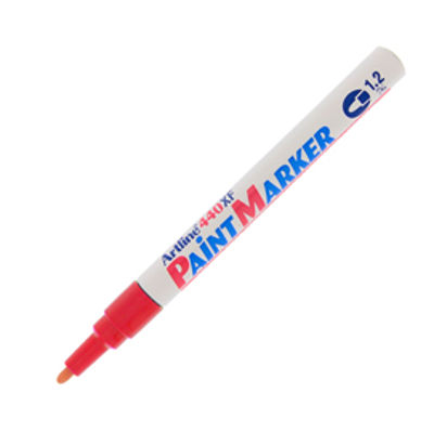 Immagine di Marcatore permanente A 440 - a vernice - punta tonda fine - 1,2 mm - rosso - Artline [A440R]