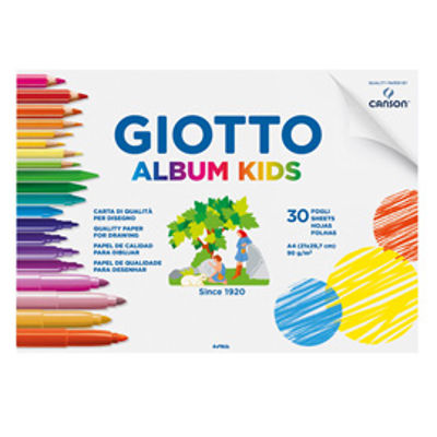 Immagine di ALBUM 30FG A4 BIANCHI 90GR KIDS GIOTTO [580200]