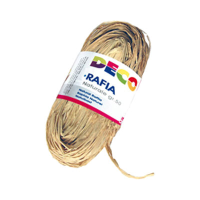 Immagine di Rafia - colore naturale - 50 gr - Deco [1731]