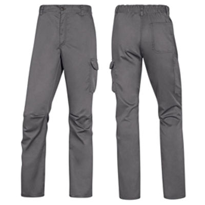 Immagine di Pantalone da lavoro Panostrpa - sargia/poliestere/cotone/elastan - taglia M - grigio/nero - Delta Plus [PANOSTRPAGNTM]