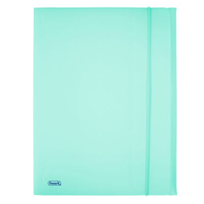 Immagine di Cartella 3L con elastico - PPL - P@stel azzurro - 24x33cm - Favorit [400116601]