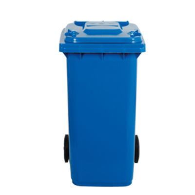 Immagine di Bidone carrellato - 240Lt - blu - Mobil Plastic [1/240/5-BLB]