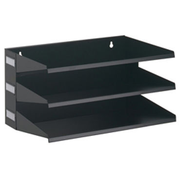 Immagine di Portadocumenti Sorter Rack - 36x20,5x25 cm - 3 scomparti - nero - Durable [3359-01]