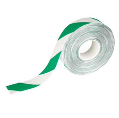 Immagine di Nastro adesivo da pavimento - extra forte - 50 mm - verde/bianco - Durable - rotolo da 30 m [1726-131]