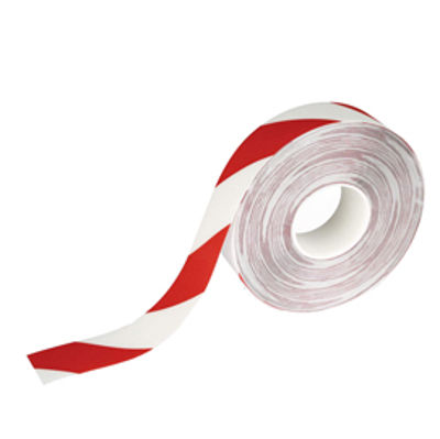 Immagine di Nastro adesivo DURALINE STRONG 50/07 1726 - 50 mm x 30 mt - rosso/bianco - Durable [1726-132]