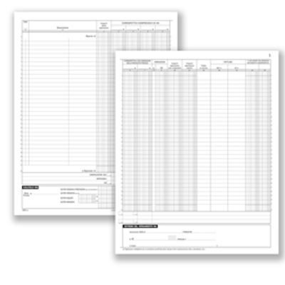 Immagine di Registro Corrispettivi - 16 pag. numerate - Formato 31x24.5cm - 1386N0000 - Data Ufficio [DU1386N0000]