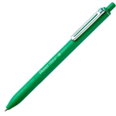 Immagine di Penna a sfera a scatto iZee - punta 0,7 mm - verde - Pentel [BX467-D]