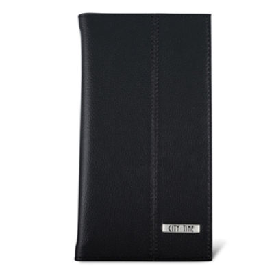 Immagine di Portabiglietti da visita Professional - similpelle - nero - 12,5x23,5 cm - Niji [4852-N]