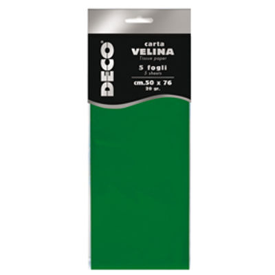 Immagine di Carta velina - 20gr - 50x76cm - verde chiaro - 5 fogli - CWR [12283/16]