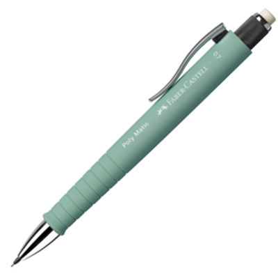 Immagine di Portamine Poly Matic - mina 0,7 mm - fusto verde menta - Faber-Castell [133365]