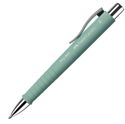 Immagine di Penna a sfera Poly Ball - Punta 0,7mm - fusto verde menta - Faber-Castell [241165]