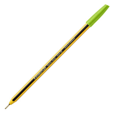 Immagine di Penna a sfera Noris Stick - punta 1,0 mm - verde chiaro - Staedtler - conf. 10 pezzi [434 51]