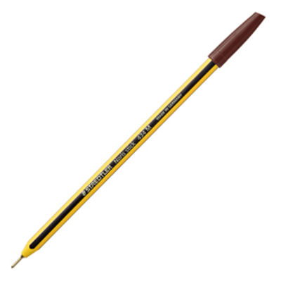 Immagine di Penna a sfera Noris Stick - punta 1,0mm - marrone - Staedtler - conf. 10 pezzi [434 76]