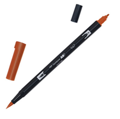 Immagine di Pennarello Dual Brush N947 - burnt sienna - Tombow [PABT-947]