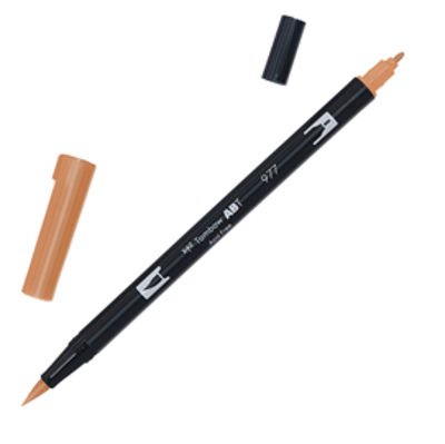 Immagine di Pennarello Dual Brush N977 - saddle brown - Tombow [PABT-977]