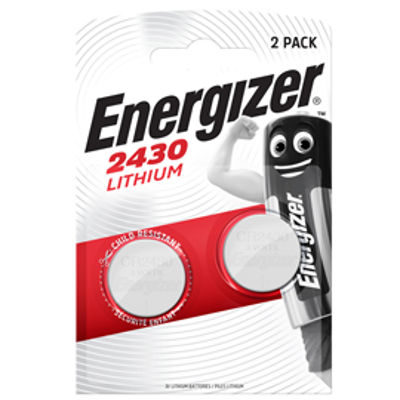 Immagine di Pile CR2430 Lithium - 3V - Energizer specialistiche - conf. 2 pezzi [E300830300]