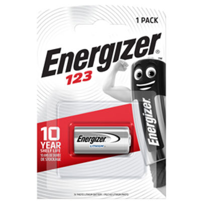 Immagine di Pila 123 Photo Lithium - 3V - Energizer Specialistiche - conf. 1 pezzo [E301029700]