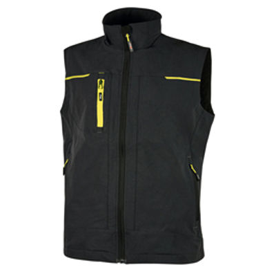 Immagine di Gilet da lavoro Saturn - nero/giallo - taglia M - U-Power [PE181BC-M]