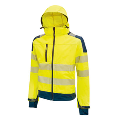 Immagine di Giacca alta visibilità Softshell Miky - taglia M - giallo fluo - U-Power [HL169YF-M]