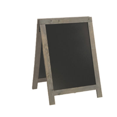 Immagine di Lavagna Sandwich Nature - legno grigio - 85x54,5x44 cm - Securit [SBD-NG-85]