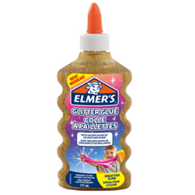 Immagine di Flacone 177 ml Colla Glitterata ORO Liquida Slime Elmer's Newell [2077251]