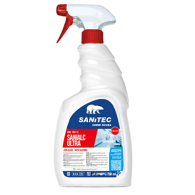 Immagine di SANIALC Ultra 750ml detergente alcolico per superfici e tessuti Sanitec [1841-S]