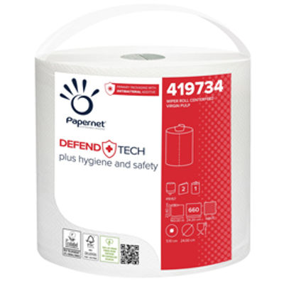 Immagine di Bobina industriale Defend Tech 660 strappi con formula antibatterica [417816]