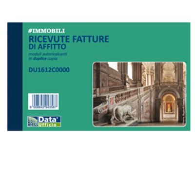 Immagine di Ricevute e fatture di affitto - 50/50 copie autoricalcanti - 16,8x10cm - DU1612C0000 - Data Ufficio [DU1612C0000]