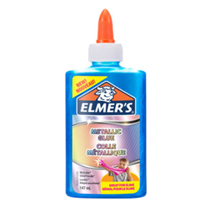 Immagine di Colla liquida Slime - blu metallizzato - flacone 147 ml - Elmer's Newell [2109503]